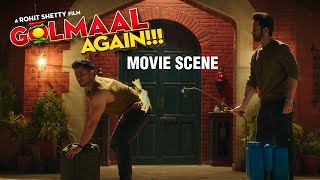 Golmaal Again Movie Scene Lucky Encounters Nana Patekars Ghost [upl. by Brackett]