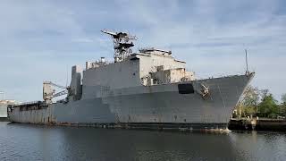 USS Fort McHenry LSD 43 Mothballed at Philadelphia Navy Shipyard [upl. by Robb182]