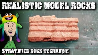 Modelling Realistic Rocks  Stratified Rock Technique [upl. by Washko]