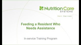 Feeding A Resident Who Needs Assistance [upl. by Lyrradal]