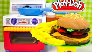 DibusYmas How to Make a Playdoh Burger by Unboxingsurpriseegg  Vengatoon [upl. by Anyah796]