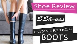 Quiet Shoes Testing Convertible Boots by Sshoes  Shoe Review [upl. by Idolem186]