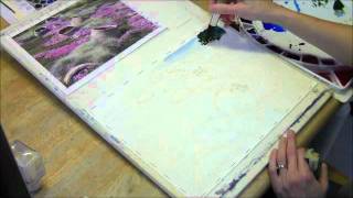 Watercolor Demo of a Garden Scene Part 1  Watercolour Painting [upl. by Nauqas]