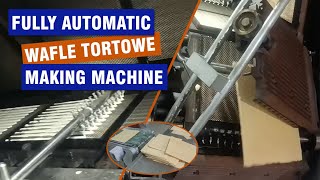 How to Make Wafle Tortowe？Wafer Sheet Maker MachineCrispy Wafer Wafle Tortowe Production Line [upl. by Shela]