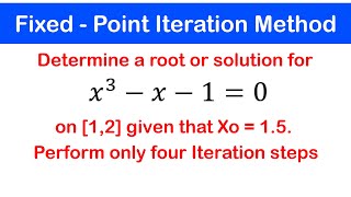 🟢09a  Fixed Point Iteration Method Intro Example 1 [upl. by Eremehc]