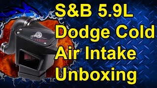 SampB Cold Air Intake Unboxing 0307 Dodge 59L Cummins 755047 [upl. by Aynatal]