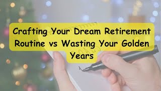 Crafting Your Dream Retirement Routine vs Wasting Your Golden Years [upl. by Nodlew]