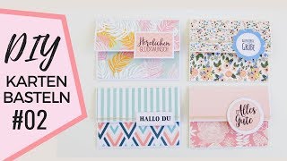 Karten selber basteln  DIY  Cards  Bastelanleitung  Basteln  Tutorial [upl. by Atikcir]