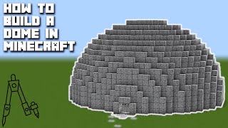 How to Build a DOME in MINECRAFT MAX 256 x 256 [upl. by Gylys]