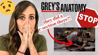 ObGyn Doctor Reacts to Greys Anatomy  CSection in a HOUSE WHY [upl. by Hildy]