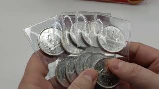 1800 worth of Canadian Silver Dollars key dates unboxing amazing find and value [upl. by Acinomad]