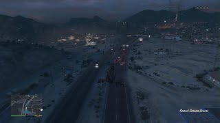 GTA V  Buzzard Attack Chopper Rampage  5 Stars Cops wasted [upl. by Nani]