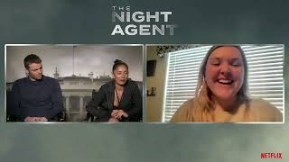 Gabriel Basso and Luciane Buchanan talk The Night Agent [upl. by Annoit713]