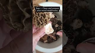 How to dehydrate morel mushrooms foraging food foragedfood recipe [upl. by Ahsinna503]