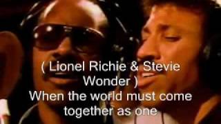 We are the world  USA Africa  singers name lyric [upl. by Adlesirk]