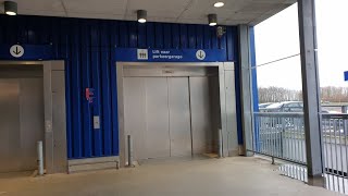 2 HUGE Schindler elevators IKEA Barendrecht Netherlands [upl. by Asenej]