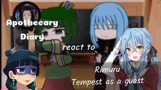 apothecary diary react to rimuru tempest as a guest✨ [upl. by Maurilia]