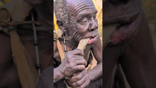 So‼️Delicious Soups🤤 Chief hadzabe Oldman Eating Lovely foodculture africa bushmen [upl. by Nahsar296]