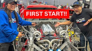 WILL IT RUN STARTING 1500HP TWIN TURBO FERRARI F12 [upl. by Anaiv99]