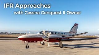 40 IFR Currency Flight in a Cessna 441 Conquest II [upl. by Eus487]