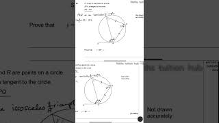 GCSE Maths Circle theorem question exam igcsemaths gcsemaths circletheorem [upl. by Ennasus914]