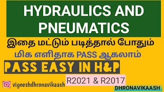 Pass easy in HampP  Hydraulics and Pneumatics  R2021  R2017  Anna University  Dhronavikaash [upl. by Eceryt335]