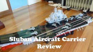 Ultimate LEGO Review Part 6 Sluban Aircraft Carrier [upl. by Rehpinej]