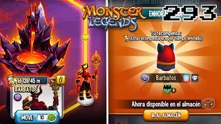 BARBATOS YA DISPONIBLE CUANTO CUESTA  Monster Legends 293 [upl. by Anbul688]