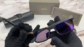 Dita Sunglasses ModelTelion DTS12 Color01 BlackBlack IronDark Grey Lenses [upl. by Borries]