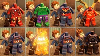 All Characters Perform AntMan Transformation Animation in LEGO Marvels Avengers [upl. by Kristoffer]