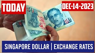 Singapore Dollar Currency Exchange Rates Today 14 December 2023 Usd to sgd rates USD SGD [upl. by Ahsatsan]