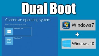 How to install Windows 10 from Windows 7 Without Losing Data➡️Dual Boot Windows 7  Windows 10 [upl. by Trofmoc]