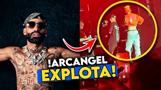 Arcangel EXPLOTA en el ESCENARIO y ABANDONA el SHOW [upl. by Ahsiakal]