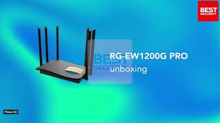 RG EW1200G PRO 1300M Dual band Gigabit Wireless Router Unboxing  Ruijie by Reyee [upl. by Yeo]