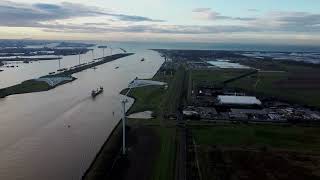 Cruise above entrance to Rotterdam Port marine traffic [upl. by Schilit]