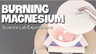 Burning Magnesium  Magnesium Oxide from Burning of Magnesium Ribbon  IGCSE Science Lab Experiment [upl. by Korman]