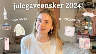 JULEGAVEØNSKER 2024🩰🎄❄️🎀 julegaveguide 0  20000 kr inspiration til gaver [upl. by Ahseyd]