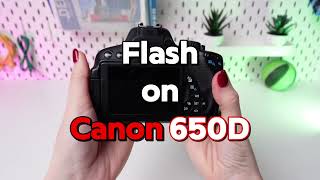 How to Activate Flash on Canon EOS 650D [upl. by Sillihp933]