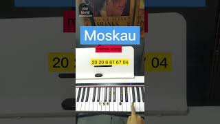 Moskau meme piano easy shorts pianotutorial [upl. by Quenna]