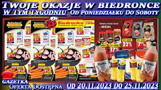 Biedronka Nowa Gazetka Promocyjna Od poniedziałku 20112023 W Tym Tygodniu Twoje Okazje w Biedronce [upl. by Sesylu]