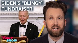 Jordan Klepper Tackles Biden’s Blingy Fundraiser amp Sam BankmanFrieds Prison Time  The Daily Show [upl. by Ecinev]