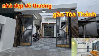 Chị 3 bán Nhà đẹp dễ thương hiện đại gần Tòa Thánh gần chợ trường học muabánnhàđấttâyninh [upl. by Charters]