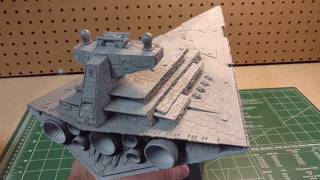 Revell Star Destroyer model part 2 [upl. by Osborn15]