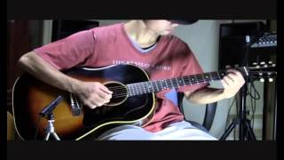 Gibson J45 vs J50 acoustic fingerstyle demo [upl. by Anauqat648]