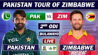 PAKISTAN vs ZIMBABWE 2nd ODI Match LIVE COMMENTARY  PAK vs ZIM ODI MATCH LIVE  PAK BAT [upl. by Ilke]