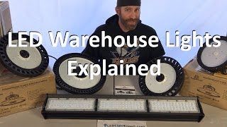 LED Warehouse Lights Explained  Buyers Guide on Warehouse LED Lighting amp LED High Bay Light [upl. by Raybin]