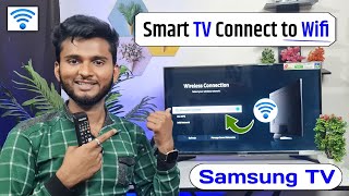 Samsung TV Wifi Connect  Samsung LED Wifi Connect Kaise Kare  How to Connect Wifi in Samsung TV [upl. by Sumahs]