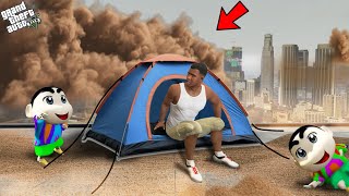 Shinchan Pinchan amp Franklin Live In Tent To Survive Sandstorm In GTA 5 [upl. by Alastair465]