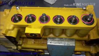 Dismantled and installation and tset of injection pump diesel CATERPILLAR [upl. by Felicie684]