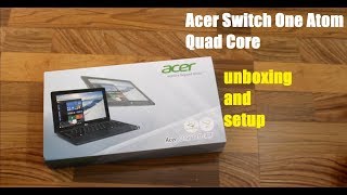 Acer Switch One 110CT unboxing and setup flipkart exclusive [upl. by Belford406]